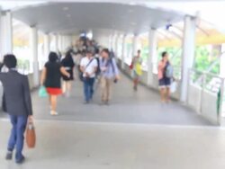 Group of walking people;Urban scene Stock Footage