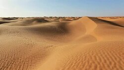 Grand Erg Oriental / Sahara desert of Tunisia Stock Footage