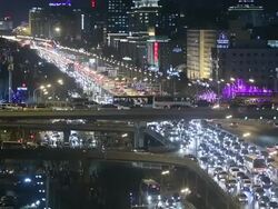 Guomao International Trade Center (CBD) in Beijing Stock Footage