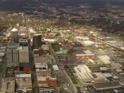 WS AERIAL View of Greensboro / North Carolina, United States Stock Footage