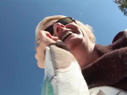 HD: Talking Over A Mobile Phone Stock Footage