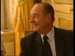 Iranian president meets Chirac, says nuclear talks progressing News Clip