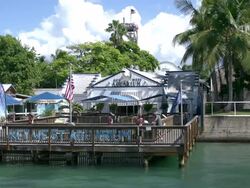 Key West Aquarium from a distance Stock Footage