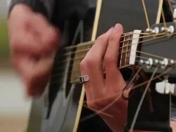 guitar on the nature (-Â¶-+-Ãˆ-Â¶-Â«-Â¶ -+-Â¶ -+-Â«-+-Â«-+-Â¶-Â¶) Stock Footage