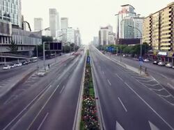 Futuristic city timelapse Stock Footage