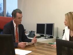 Business Interview Stock Footage