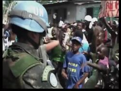 Protestors demand withdrawal of UN peacekeepers Instructional Video