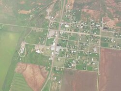 WS AERIAL View of Gould / Oklahoma, United States Stock Footage