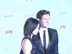 Emily Blunt, John Krasinski at the LACMA Hosts Inaugural Art + Film Gala Honoring Clint Eastwood And John Baldessari Presented By GUCCI at Los Angeles CA.  Stock Footage