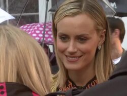 Taylor Schilling at The Lucky One European Premiere at Bluebird on April 23, 2012 in London, England (Footage by WireImage Video/Getty Images) Stock Footage
