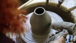 Woman Working Potters Stock Footage
