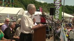 Jeremy Corbyn Speaking at Durham Miners Rally News Clip