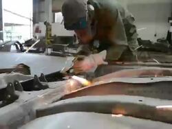 welding gas Stock Footage