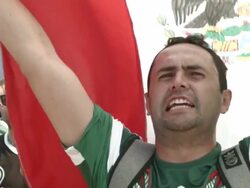 FIFA 2014 World Cup Fan Fest: Mexico v Cameroon Stock Footage