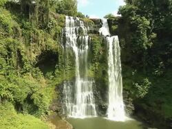 Tad Yuang Waterfall Stock Footage
