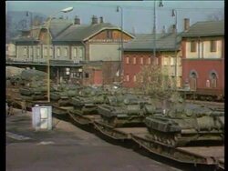 Soviet tanks start to withdraw, Havel Gorbachev agreement News Clip