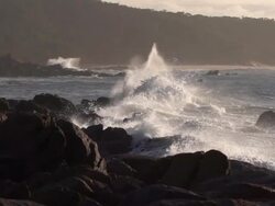 Waves crashing Stock Footage