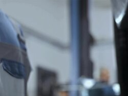 Mechanic Handing Over A Car Key Stock Footage