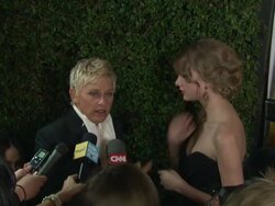 Ellen DeGeneres, Taylor Swift at the COVERGIRL Cosmetics' 50th Anniversary Party at West Hollywood CA. (Footage by WireImage Video/GettyImages) Stock Footage
