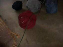 Tibetan carpet weavers Stock Footage