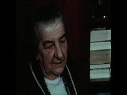 SYND 27 4 73 INTERVIEW IN JERUSALEM WITH ISRAELI PRIME MINISTER GOLDA MEIR News Clip