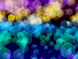 Animated background of hexahedrons Stock Footage