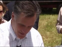 Mitt Romney & Ann Serving Chilli at Campaign Rally News Clip