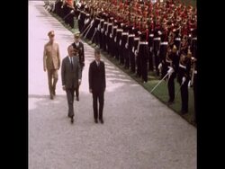 SYND 15/06/1970 ROMANIAN PRESIDENT AND COMMUNIST PARTY LEADER NICOLAE CEAUSESCU HOLDS TALKS WITH PRESIDENT POMPIDOU News Clip