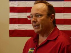 Rob Maness (R) campaign speech for Louisiana Senate Stock Footage