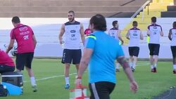 CLEAN : World Cup: Light training session for the French team News Clip