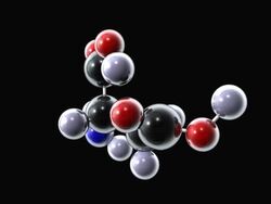 Aspartic acid molecule Stock Footage