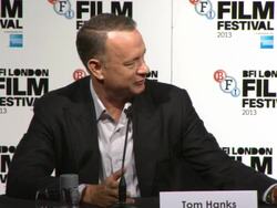 INTERVIEW - Tom Hanks on being diagnosed with type 2 Diabetes at 'Captain Phillips' Press Conference at The Mayfair Hotel on October 09, 2013 in London, England (Footage by WireImage Video/Getty Images) Stock Footage