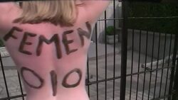 VOICED - Femen protesta en embajadas News Clip