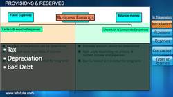 Provision & Reserves Instructional Video