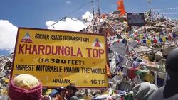 Khardung La Pass Stock Footage