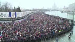 CLEAN : March in memory of slain Russian opposition (2) News Clip