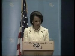 Condoleezza Rice addresses press conference Instructional Video