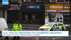 U.K. Police Respond To 'Terrorist Related' Stabbing News Clip