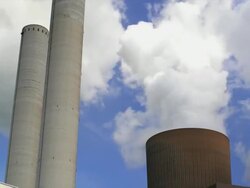HD Coal Power Plant Emissions (Time Lapse) Stock Footage