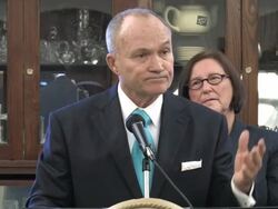 Ray Kelly on Brownsville Anti-Violence grant Stock Footage