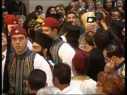ISRAEL: JERUSALEM: GREEK ORTHODOX EASTER CEREMONY News Clip