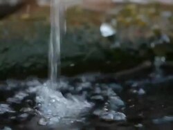 MS Detail of well  /  Kastel-Staadt, Rhineland-Palatinate, Germany  Stock Footage