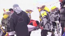 CLEAN : Rescue operation at Mount Everest base camp after avalanche News Clip
