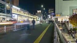 4K Timelapse : Shinjuku district in Tokyo , Japan . Stock Footage