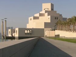 WS View of Museum of Islamic Art / Doha, Qatar  Stock Footage
