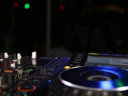 DJ in a nightclub Stock Footage