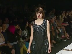 Mercedes-Benz Fall 2007 LA Fashion Week Imitation of Christ Runway Stock Footage