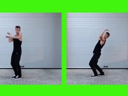 Young man dancing Stock Footage