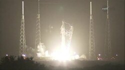 A SpaceX Rocket launched from Cape Canaveral, carrying a custom-built 3-D printer into space. NASA envisions astronauts one day using the printer to make their own spare parts. (Sept. 22) News Clip