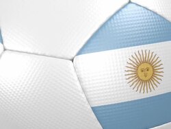 soccer ball Argentina Stock Footage